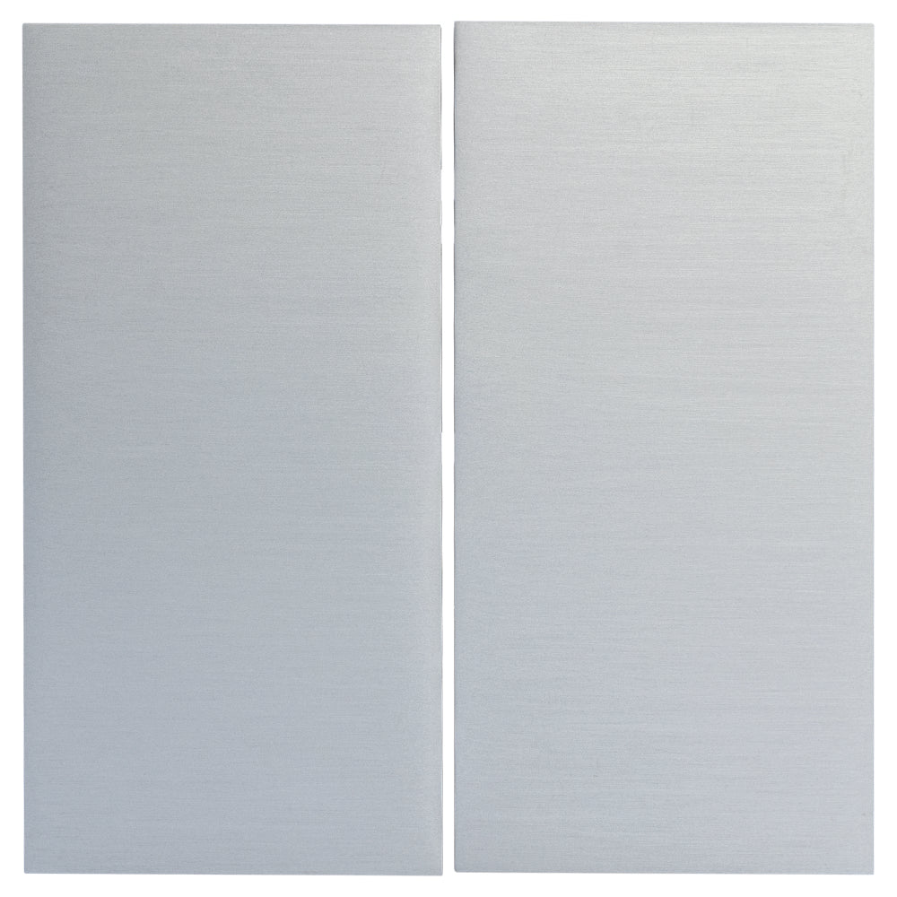 Set zwei Wippen rechteckig 40x80 mm für Taster | 8fach | Alu satiniert