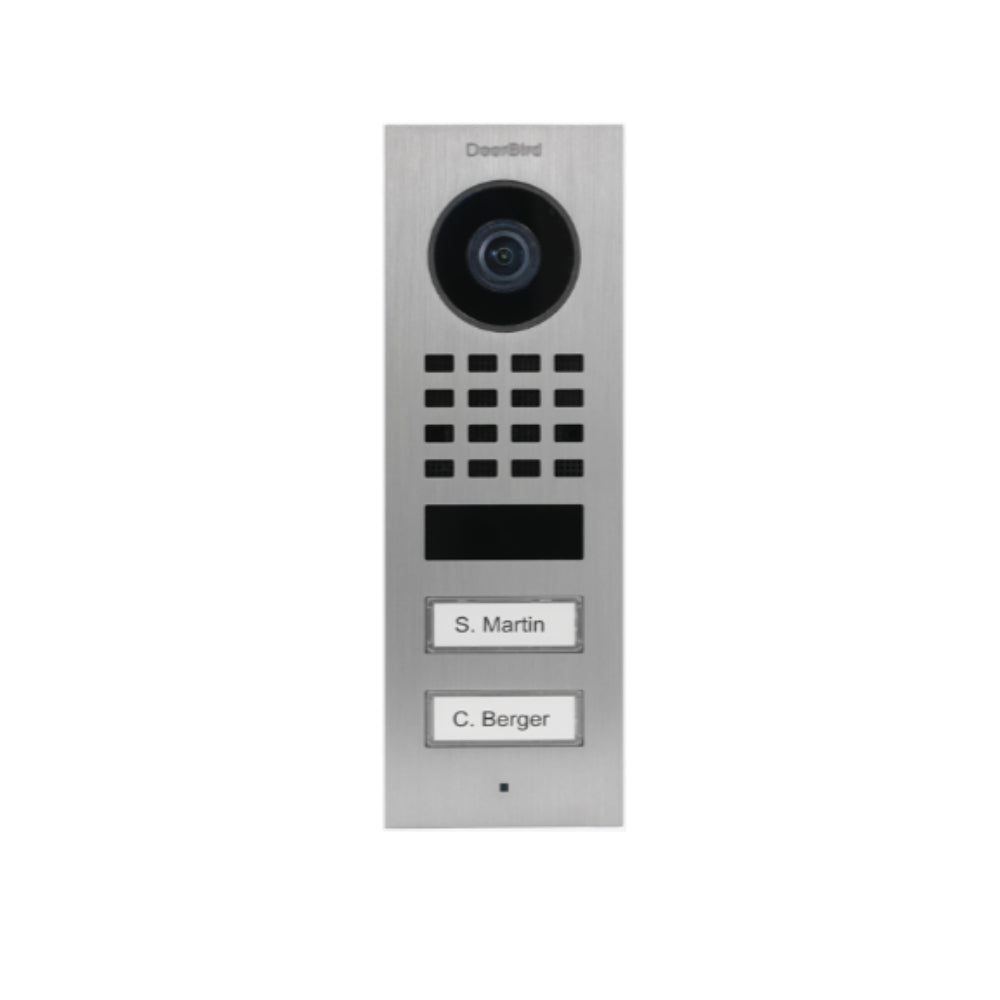 DoorBird Außensprechstelle D1102V | 2 Tasten | Unterputz | RJ45