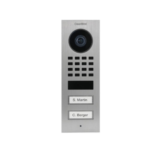 DoorBird Außensprechstelle D1102V | 2 Tasten | Unterputz | RJ45