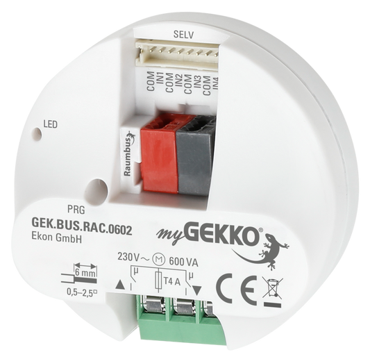 Aktor | 1fach Jalousie | 4DI | Unterputz | KNX