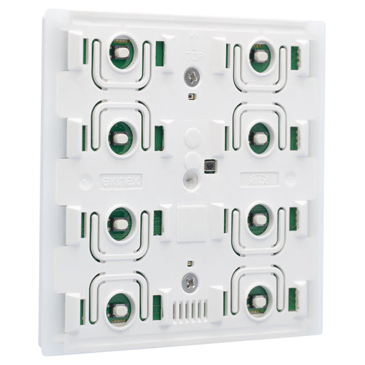 Taster | 8fach | °C | Unterputz | KNX | Weiß