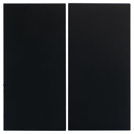 Set zwei Wippen rechteckig 40x80 mm für Taster | 8fach | Schwarz