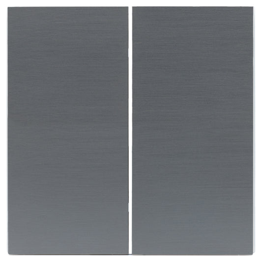 Set zwei Wippen rechteckig 40x80 mm für Taster | 8fach | Titan