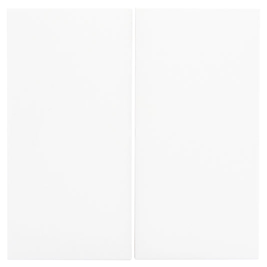 Set zwei Wippen rechteckig 40x80 mm für Taster | 8fach | Weiß