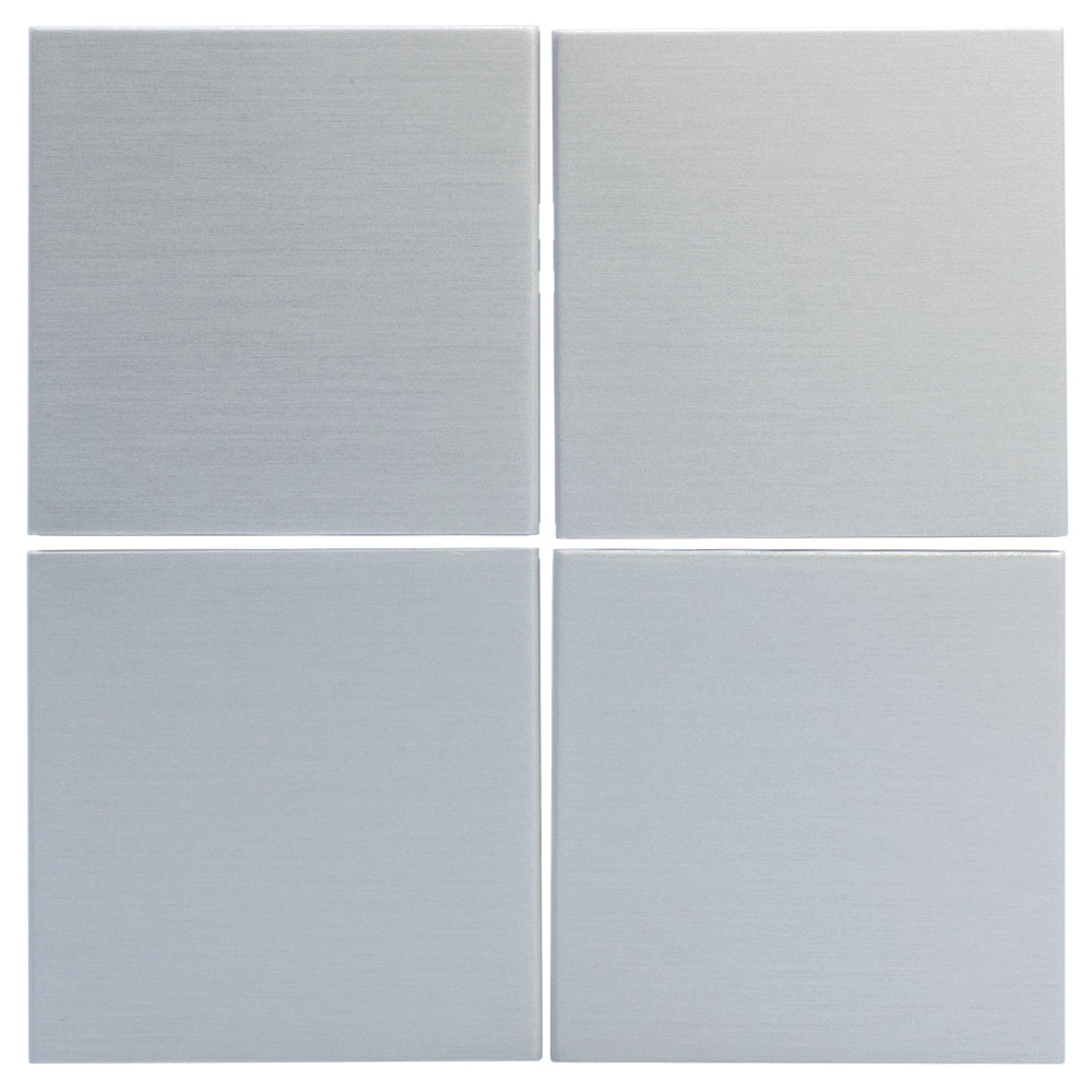 Set vier Wippen quadratisch 40x40 mm für Taster | 8fach |  Alu satiniert