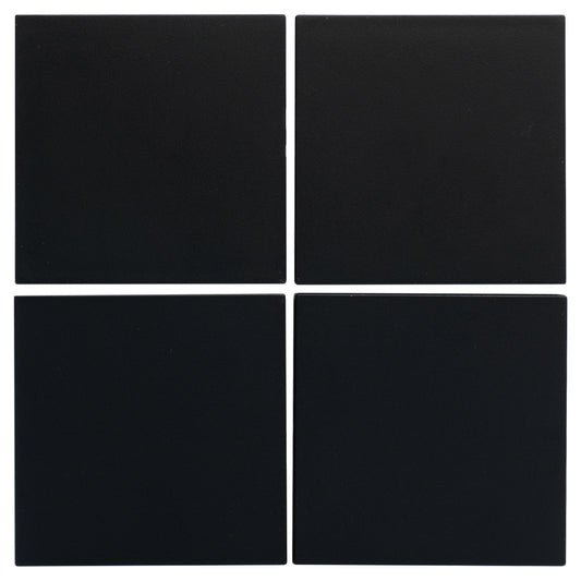 Set vier Wippen quadratisch 40x40 mm für Taster | 8fach | Schwarz