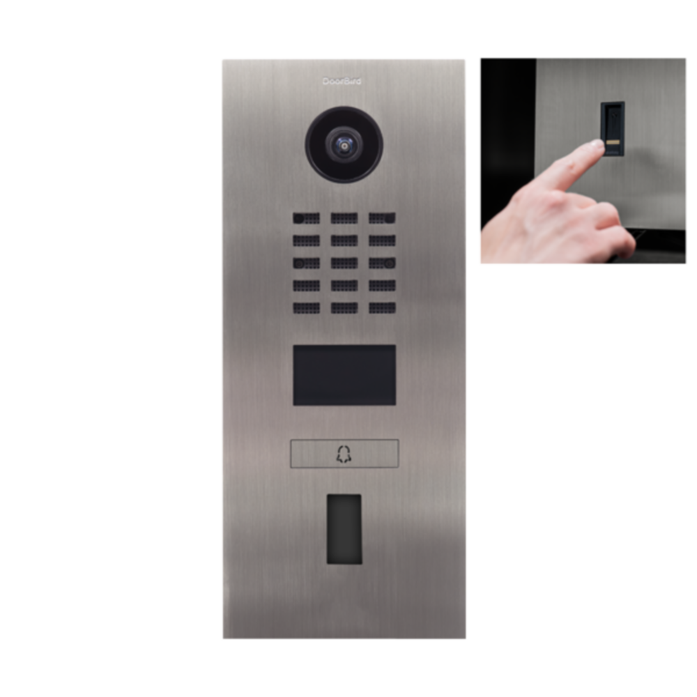 DoorBird Außensprechstelle D2101FV ekey UP | 1 Taste | Unterputz | RJ45
