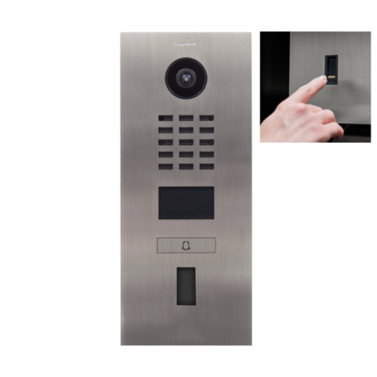 DoorBird Außensprechstelle D2101FV ekey UP | 1 Taste | Unterputz | RJ45
