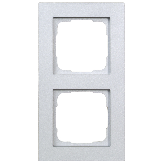 Tasterrahmen für 4fach Taster | 2fach | Silber