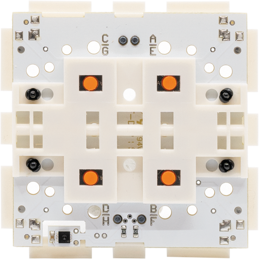 Tasteraufsatz für KNX Busankoppler | 4fach