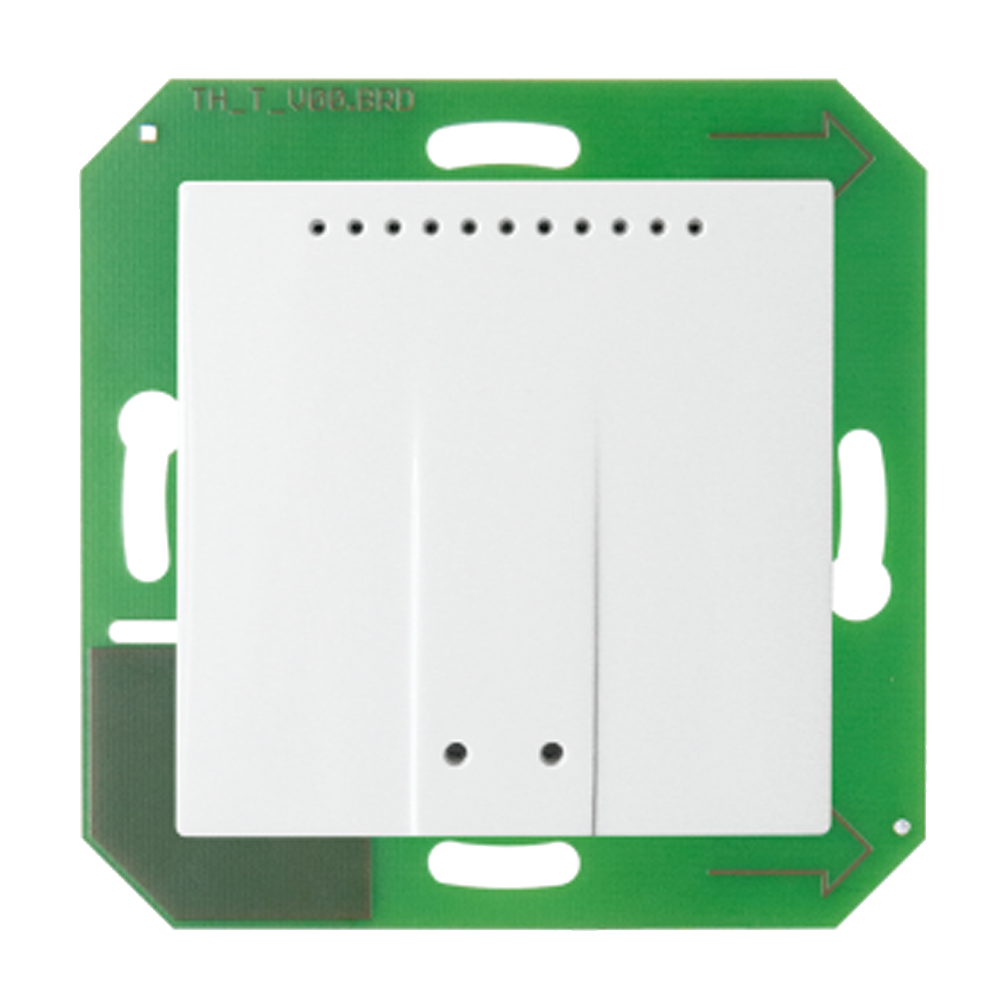 Sensor | °C | r.F. | Unterputz | An KNX Taster Interface | Weiß