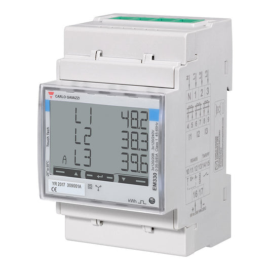 Energiezähler | 3 Phasen | 5A | REG 3 TE | CT-Anschluss | Modbus
